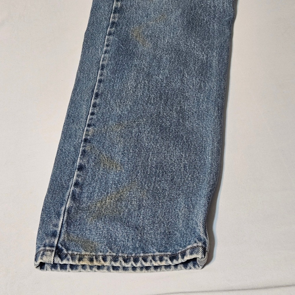 Vintage Levi 505 Regular Fit 90s Blue Denim Jeans Mens Size 34 x 32 1998 - Picture 14 of 14